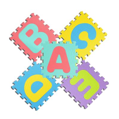 China Aji's Non-Toxic Picnic For Kids Gimnasio Para Bebes Carpets Mat Kids Foam Puzzle Eva Number Letter Puzzle Baby Cushion Play Mat for sale