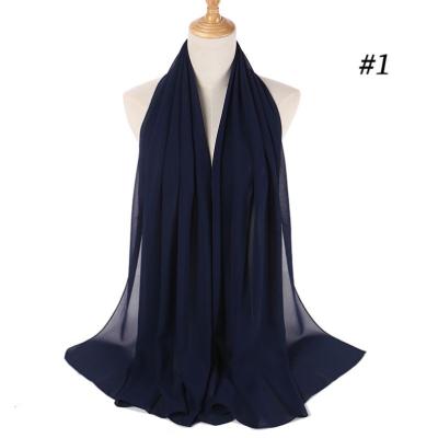 China Wholesale Popular/Fashion Bubble Chiffon Scarf Simple Hijab for sale