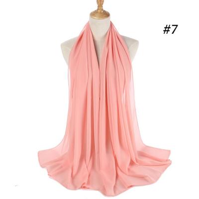 China Wholesale Popular/Fashion Chiffon Ribbed Hijabs for sale