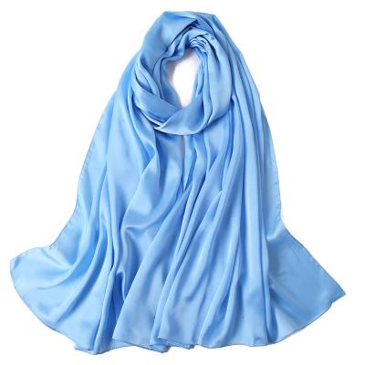 China Wholesale 2021 Hot Sale Fashion Women's Long Scarves Designer Luxury Custom Turkish Silk Scarf Long for sale