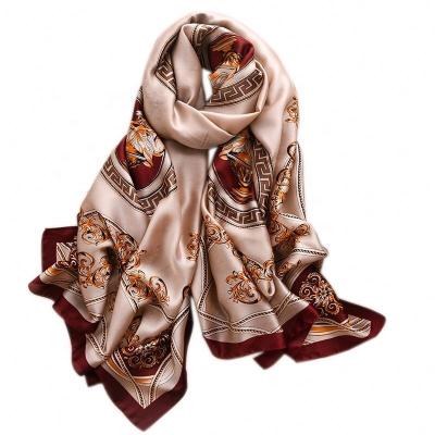 China New shawl Hijab women factory direct sales brand luxury silk shawl women printing scarf for sale