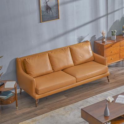 China Integral Modern Commercial Luxury Wood Frame Furniture Style Leather Furniture Sets Sofa Seater Sofa Set Solid for sale