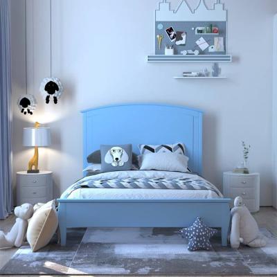 China Solid Wood Blue Pink Sofa Bed Bed For Kids Bedroom Furniture Set Princess Children Beds Room Furniture Sets for sale