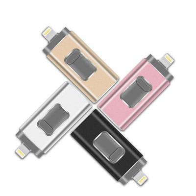 China Fast Speed Data Saving 2023 Top Seller OTG 3 In 1 Pendrive  16GB 32GB 64GB 128GB Flashdisk 256GB 512GB USB Flash Drive for sale