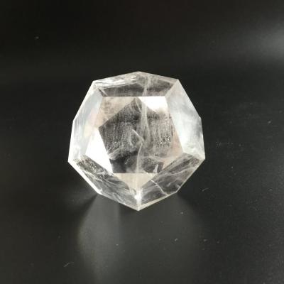 China China natural clear transparent quartz crystal polytope for decoration for sale