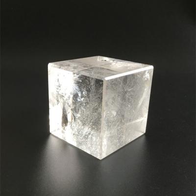 China China Natural Clear Crystal Cube Quartz Crystal Carving Cube For Decoration for sale