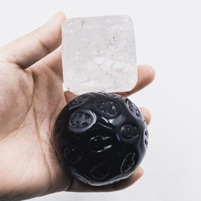 China Wholesale Europe Natural Gemstone Crystal Hand Craved Folk Crafts Healing Stones Skulls Cube For Gifts for sale