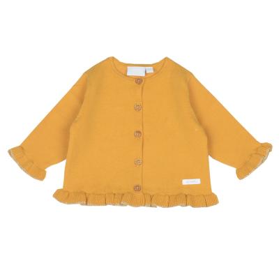 China 2022 NEW Fancy Cotton Knitted Lace Sweater Crewneck Warm Slim Cardigans For Babies Spring for sale