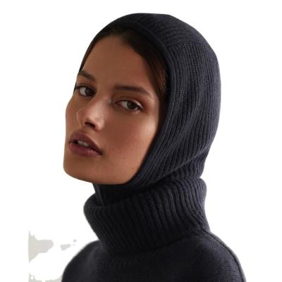 China 2022 COMMON Fashion Autumn/Winter Fashion Knitted Balaclava Hat Unisex Hood for sale