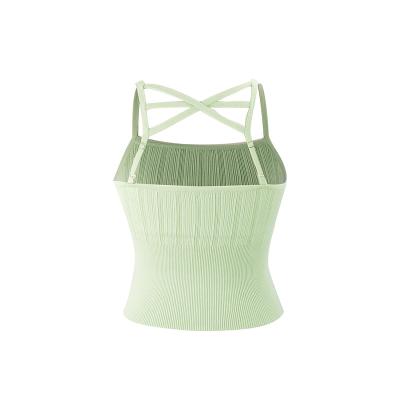 China 2021 Summer New Breathable Spring Ladies O-Neck / Solid Color Camisole Bottom Vests for sale