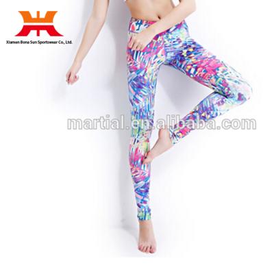 China Breathable Lycra Calzas Yoga Leggings Pants Custom Printed Tights for sale