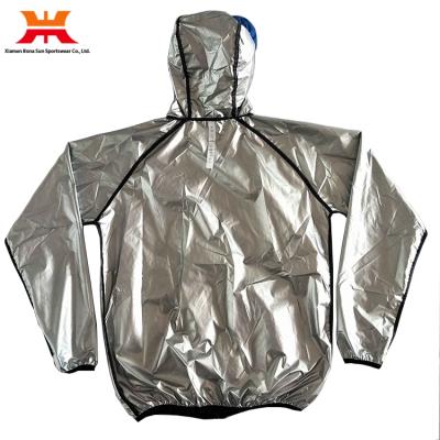 China Windproof Make Your Own Sauna Suit Hooded Unisex Weight Loss for sale