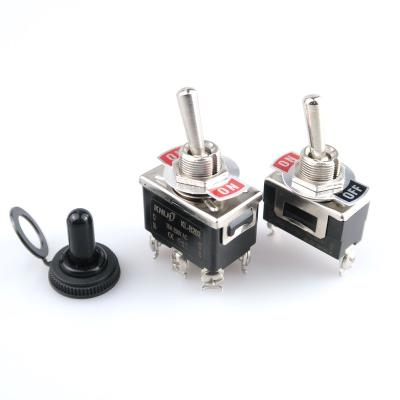 China E-TEN1021/1221/1321Bakelite Material Inverter Rocker Switch Power Inverter 3X3X2 cm (Silver Contact) for sale