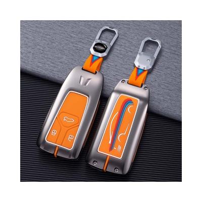 China Top Selling Zinc Alloy Single Professional Car Silicone Manufacturer Key Case For Audi B for sale