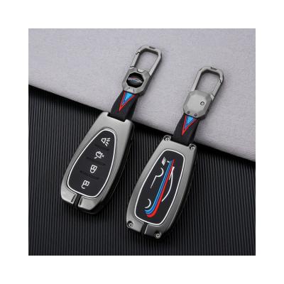 China Simple Upgrade Function Folding Car Key Case For Chevrolet Smart Buckle Shell Car Key Case for sale