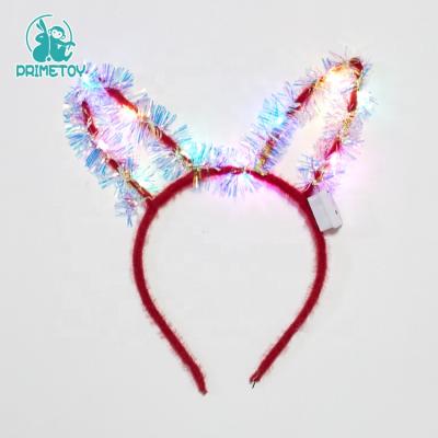 China Fashion LED Rabbit Cat Ears Headband Headband Light Flashing Party for sale