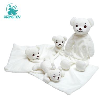 China Gift Baby Plush Toys Soothe To Soothe Sleeping Towel Cartoon Bear Soothe Dolls for sale