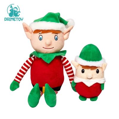 China Gift China Wholesale Customized Christmas Cute Cartoon Elf Stuffed Gifts Plush Toy With Hat for sale