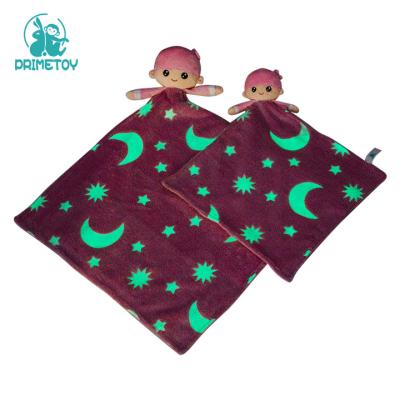 China Gift Glow in the Dark Luminous Thick Flannel Baby Blanket Baby Kids Soft Plush Blanket for sale