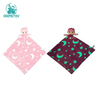 China Baby Home Plush Stuffed Toy Luminous Blanket Soothe To Soothe Baby Sleep Comfort Towel for sale