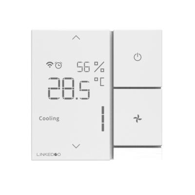 China White Color Digital Wired Thermostat for HVAC Systems for sale