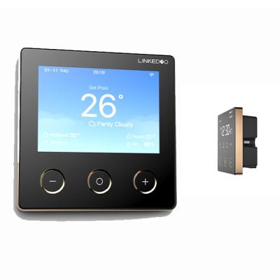 China Smart Home Digital Wired Smart Thermostat Zwave Two-in-oneTemperaute Controller Thermostat for Floor Heating Smart Thermostat for sale