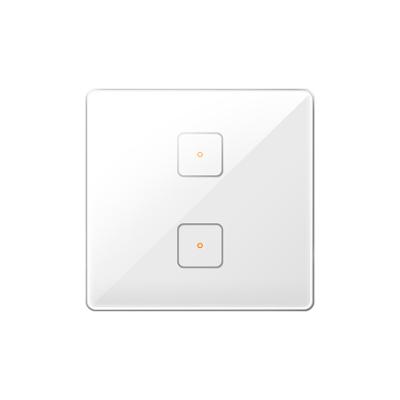 China LinkedGo 1/2/4 Gang Crystal Glass Panel Multi-device Control Wall Light Switch Smart Switch for sale