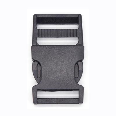 China Plastic bags horizontal plane 25mm 30mm 40mm side quick release 50mm buckle for backpacks plastic bag buckle for sale