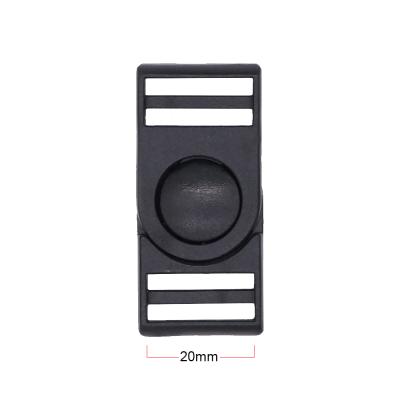 China Washable.eco-friendly.durable.attractive A128 20mm High Quality Adjustable Center Release Plastic Buckle for sale