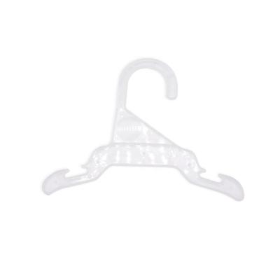 China Plastic Clothes Hanger Plastic Hanger Sustainable Factory Translucency Kids Plastic Clothes Hanger Pet Plastic Hanger Free Samples for sale