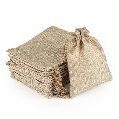 China Durable / Eco / Reusable Custom Sized Gift Pouch Bags Burlap Packaging Storage Bags Cotton Canvas Drawstring Bags for sale