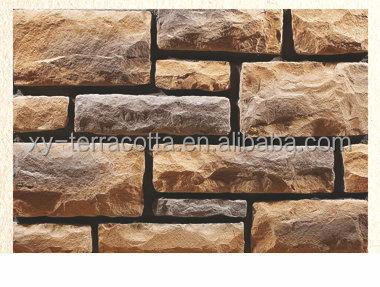 China rock face stone, wall facing stone, river rock stone wall cladding stone like nature stone for sale