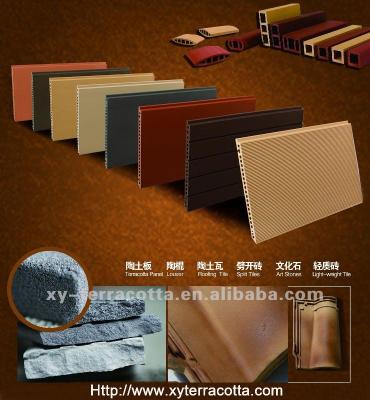 China Exterior tiles red stone grill for facade wall clading for sale