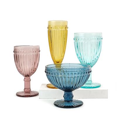 China Competitive Price High Quality Luxury Colorful Wine Glass Goblet Mug for sale