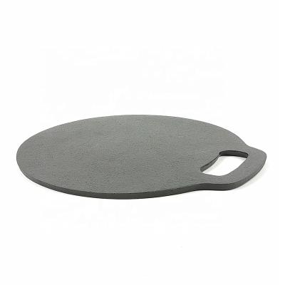 China Minimalist Cast Iron Griddle Pre-Seasoned Round Casserole For Pizzas And Pancakes Quesadillas for sale