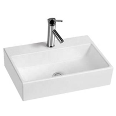 China Bathroom Countertop Art Table Basin Lavatory Ceramic Modern Square Wash Basin for sale