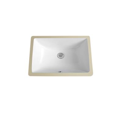 China Traditional cheap price sinks ceramic retangular porcelain under counter basin single bathroom sink undermount basin for sale