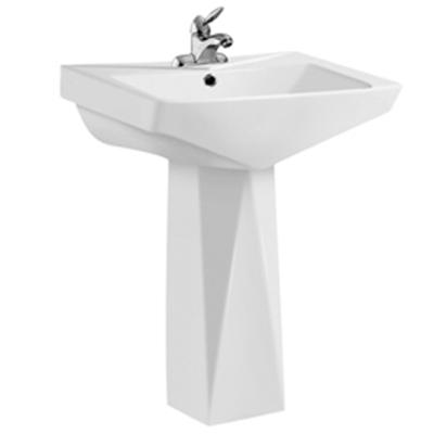 China Hot Sale Easy Clean Good Quality Bathroom Pedestal Ceramic Unique Pedestal Sinks for sale