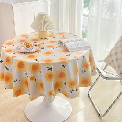 China Party Christmas Home Decoration Waterproof Personalized Custom Waterproof Polyester Dining Square Table Cloth for sale