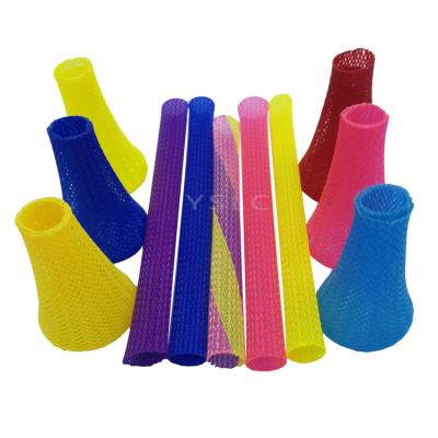 China Colorful PET Expandable Braided Sleeving Mesh Tube Flexible Cable Sleeve for sale