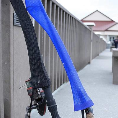 China 30 X 1900mm Fishing Rod Sleeve Rod Cover Braided Mesh Rod Protector Pole Gloves for sale