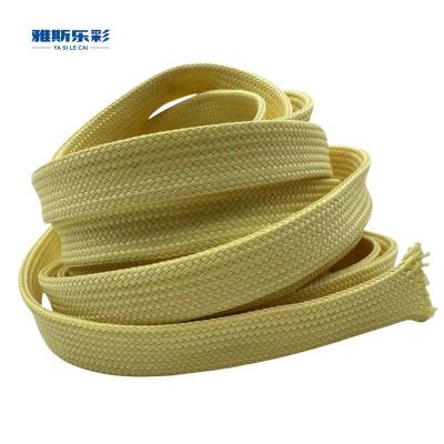 China Sleeve trenzado de fibra de Kevlar resistente al corte de componentes críticos en venta