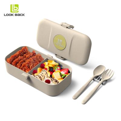 China Food Packing Utensil School Complete Set Microwavable Spoon And Forking Eco-Friendly Food Bowl For Girls for sale