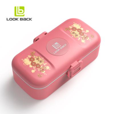 China Factory Supply Custom Microwavable Amazon Bento Lunch Box for sale