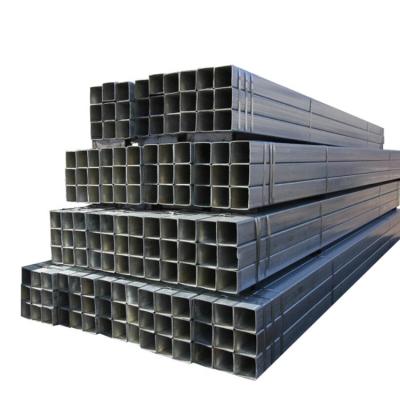 China Liquid Pipe Soft Carbon Welded Metal Ms. Erw Black Iron Hollow Section Rectangular Pipe Shaped Steel Pipe 200x200 Galvanized Square for sale