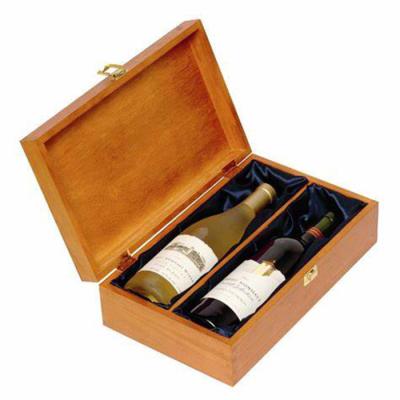 China Handmade Wholesale High Quality Box 3 Or 6 Bottles Red Wine Wooden Carton Boxes Eco-friendly Material for sale