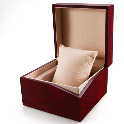 China Biodegradable Jewelry Package Boxes Handmade Material Redwood Watch Packaging Gift Wooden Box Customized for sale