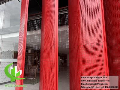 China Architectural Aluminium Panel 3mm Thickness Perforated Louver Shading Panel for sale