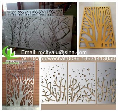 China Aluminium garden screen metal privacy screen metal sheet for garden fence decoration for sale