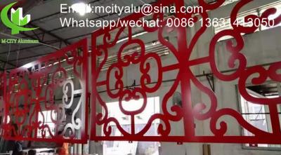 China Aluminum perforated panel for curtain wall facade cladding wall panel with 2mm thickness perforated screen for sale